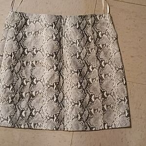 Chic Snake Print Mini Skirt